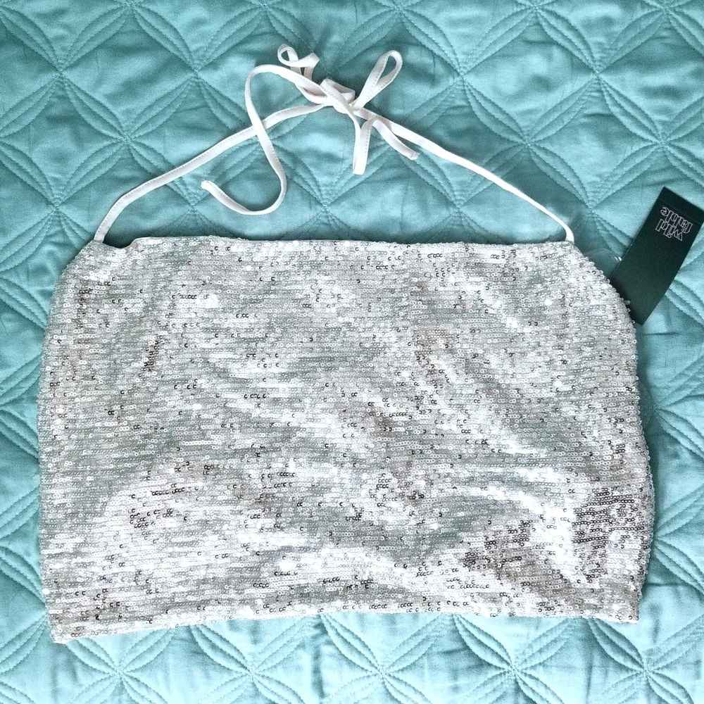 Wild Fable sequin halter top